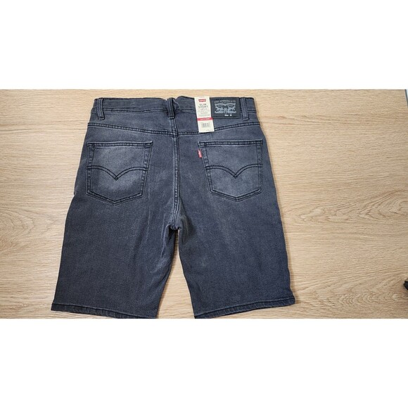 Levi's 511 Denim Slim Fit Shorts Size 20 Regular Black Bermuda Denim Jorts NWT - Picture 1 of 11